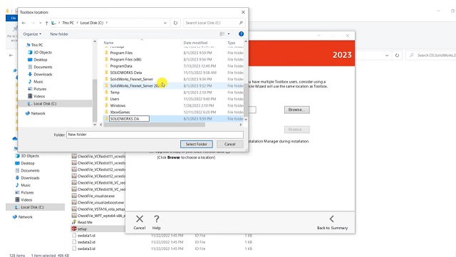 SolidWorks 2023 – Phần mềm CAD thiết kế hàng đầu hiện nay 6 Chạy các file để cài đặt