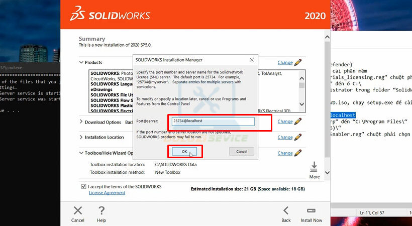 Hướng dẫn cài đặt SolidWorks 2020