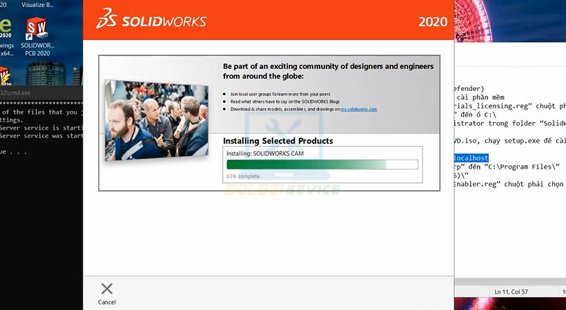Hướng dẫn cài đặt SolidWorks 2020