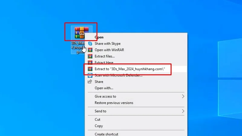 Giải nén phần mềm 3Ds Max 2024