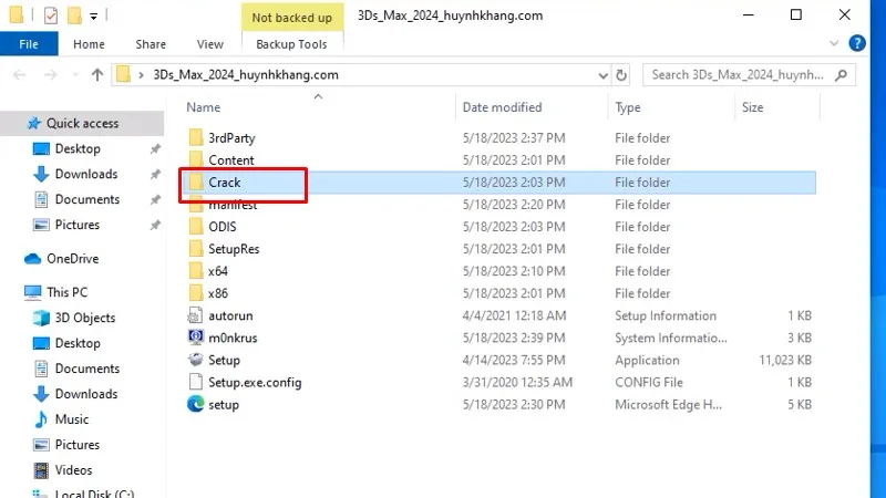 Vào thư mục kích hoạt dùng thử như hình