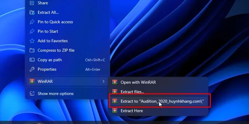 Giải nén phần mềm adobe audition 2020