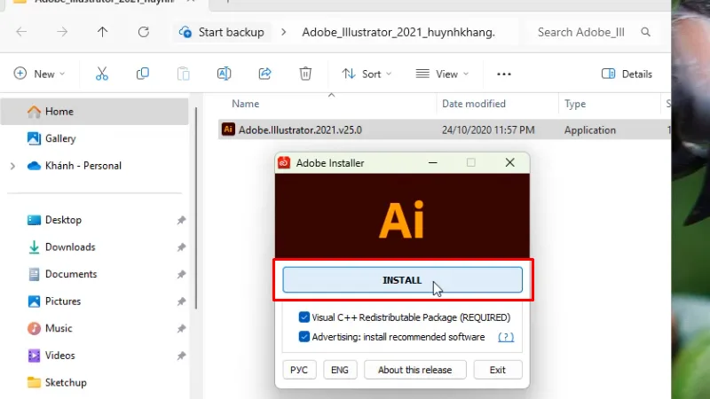 Adobe Illustrator 2021: Hướng Dẫn & Khắc Phục 14 Bấm Install