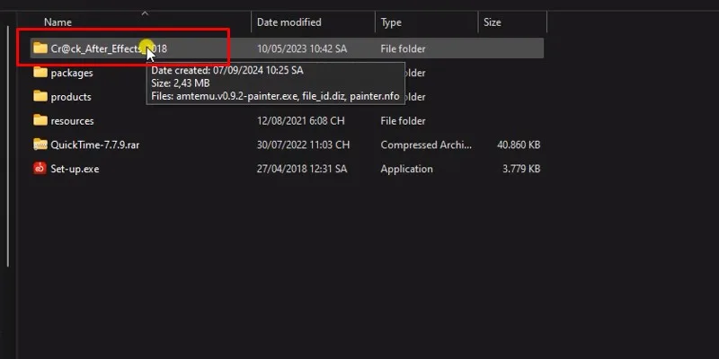 After Effects 2018: Hướng Dẫn Cài Đặt, Tính Năng & Thủ Thuật 14 Vào thư mục kích hoạt