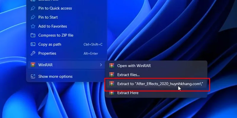 After Effects 2020 Tải Và Cài Đặt Chi Tiết 11 Giải nén phần mềm Adobe After Effects 2020