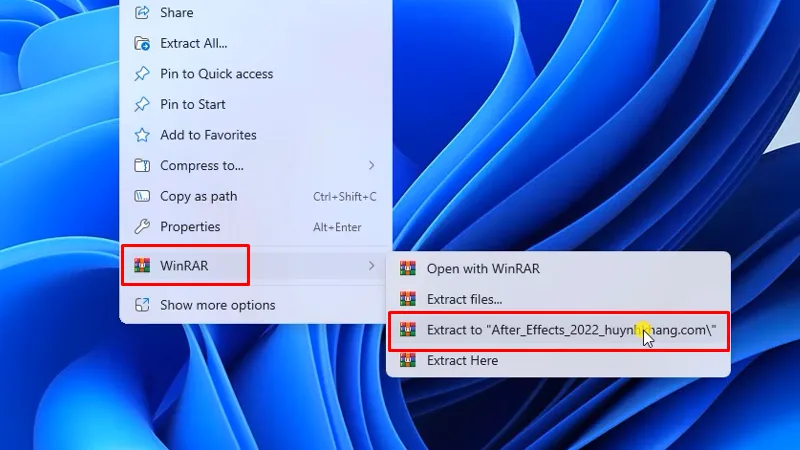 After Effects 2022 Cách tải đơn giản nhất 10 giải nén phần mềm After Effects 2022