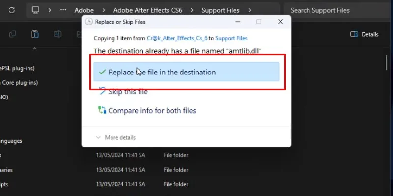 After Effects CS6 Hướng Dẫn Cài Đặt Chi Tiết 21 chọn như hình