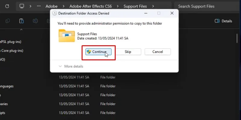 After Effects CS6 Hướng Dẫn Cài Đặt Chi Tiết 22 bấm continue và hoàn thành cài đặt After Effects cs6