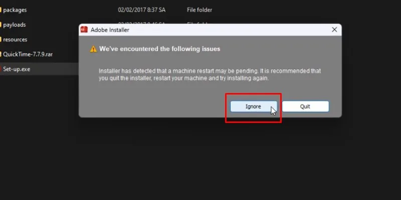 After Effects CS6 Hướng Dẫn Cài Đặt Chi Tiết 13 Chọn ignore