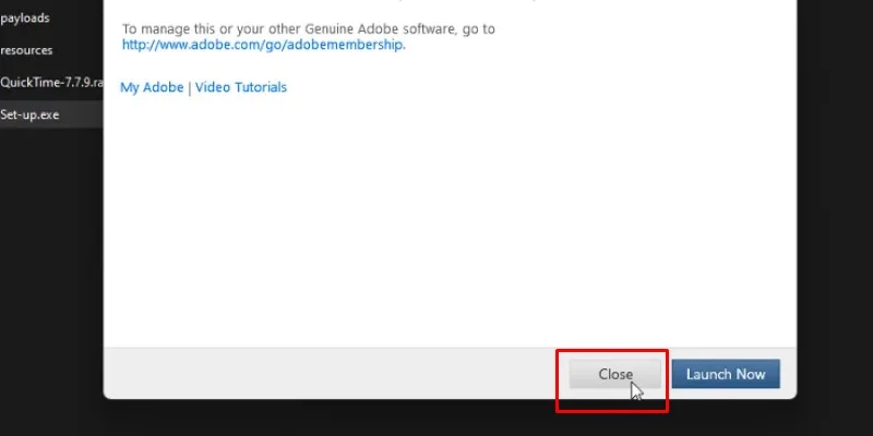 After Effects CS6 Hướng Dẫn Cài Đặt Chi Tiết 17 bấm Close