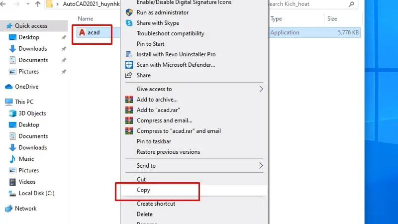 Tải Autocad 2021: Làm Theo Video Là Thành Công 19 Copy file như hình