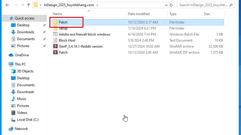 Adobe InDesign 2025: Hướng Dẫn Cài Rất Dễ 15 Vào thư mục Patch