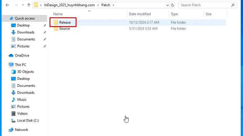 Adobe InDesign 2025: Hướng Dẫn Cài Rất Dễ 16 Vào thư mục Release