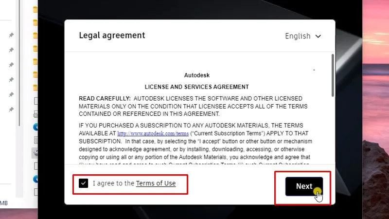Revit 2024: Cài đặt và kích hoạt đơn giản 13 Tích như hình và bấm Next