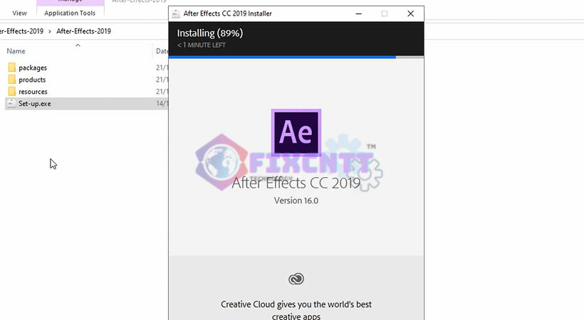 Chờ phần mềm hoàn tất cài đặt