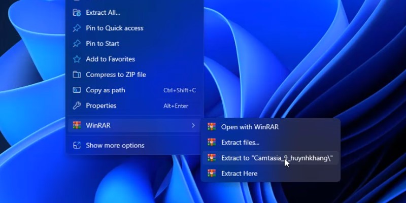 Camtasia 9 Hướng Dẫn Cài Đặt Chi Tiết 10 giải nén phần mềm camtasia 9