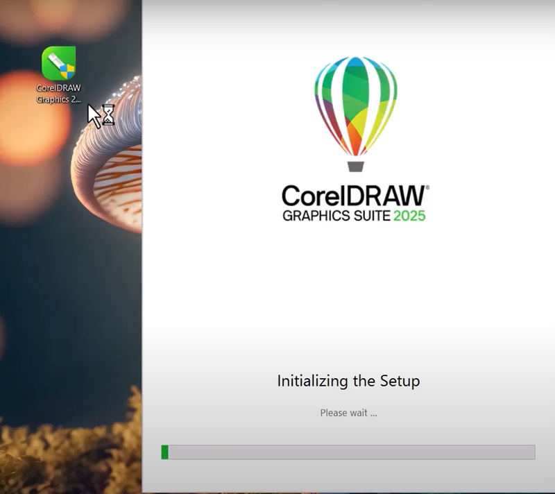 Chạy file cài đặt Coreldraw 2025