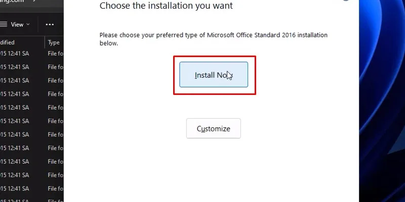 Office 2016: Tải và Cài Đặt Chi Tiết & Link Tải 13 bấm vào Install now