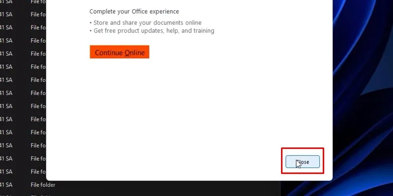 Office 2016: Tải và Cài Đặt Chi Tiết & Link Tải 14 Bấm close